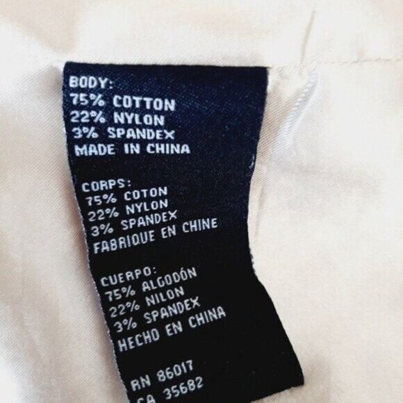 BEBE Light Short Coat Jacket w Ruffle Details Beige Sz S Flawed - Picture 15 of 15